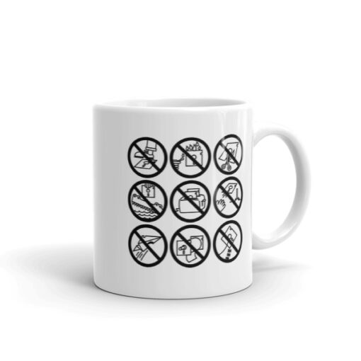Beagle Floppy warnings Mug