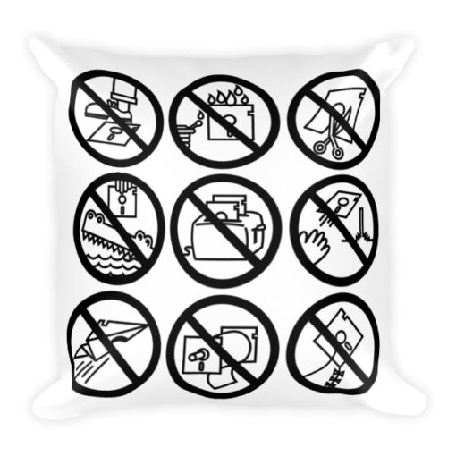 Beagle Disks Square Pillow - Image 2