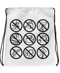 Beagle Bros Disks Drawstring bag