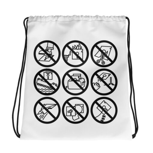Beagle Bros Disks Drawstring bag