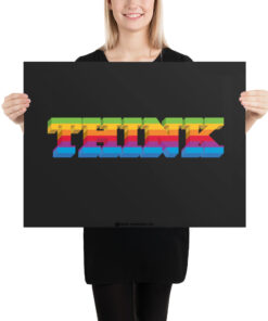 Think Poster, Black