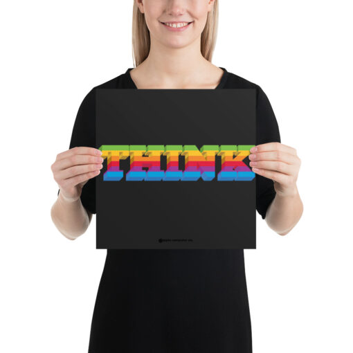 Think Poster, Black - Image 4