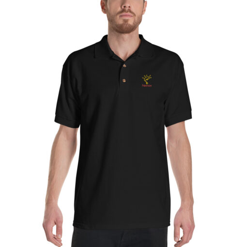 Embroidered Apple Newton Polo Shirt