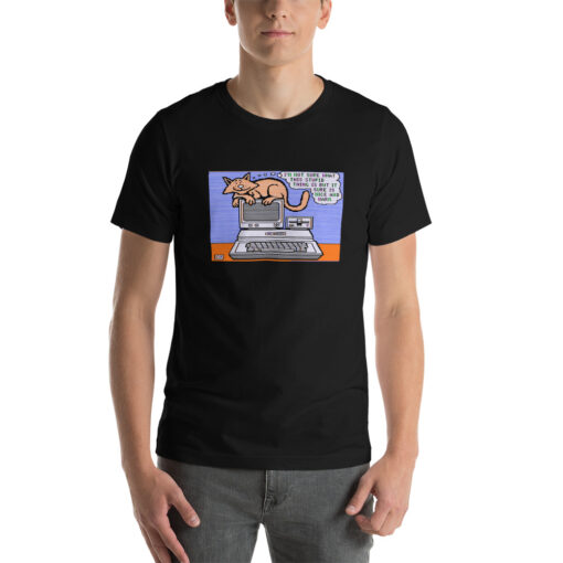 Beagle Bros Cat over Apple T-Shirt - Image 2