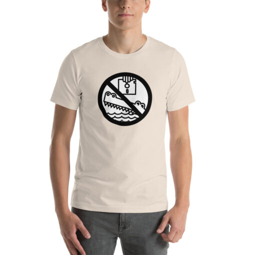 Beagle Croc warning floppy T-Shirt - Image 4
