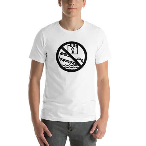 Beagle Croc warning floppy T-Shirt - Image 2