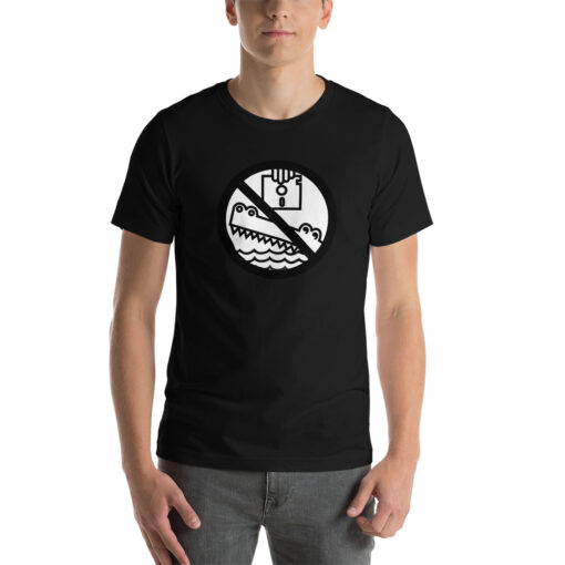 Beagle Croc warning floppy T-Shirt - Image 3