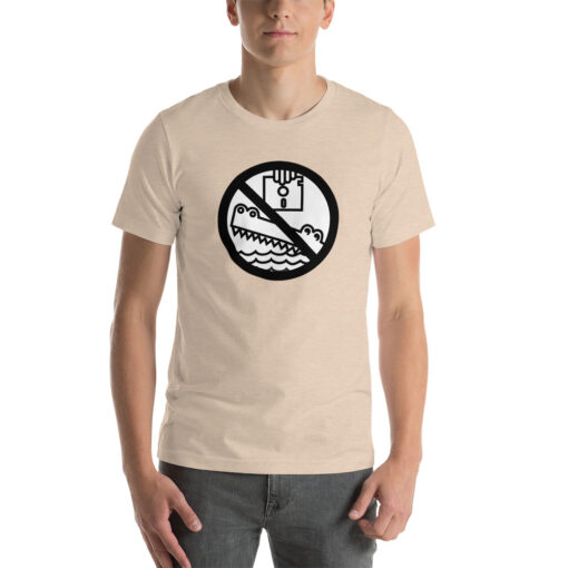 Beagle Croc warning floppy T-Shirt