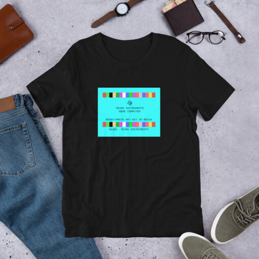 TI-99/4A Startup Screen T-Shirt - Image 2