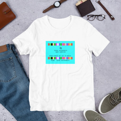 TI-99/4A Startup Screen T-Shirt - Image 5