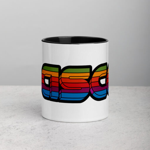 Pascal Rainbow Black Mug - Image 2