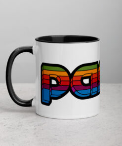 Pascal Rainbow Black Mug