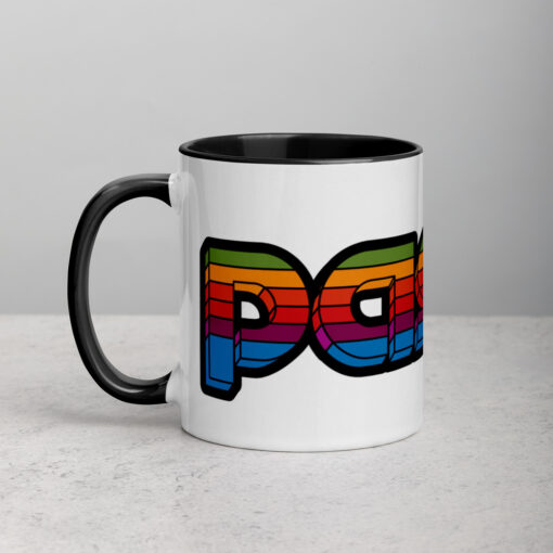 Pascal Rainbow Black Mug