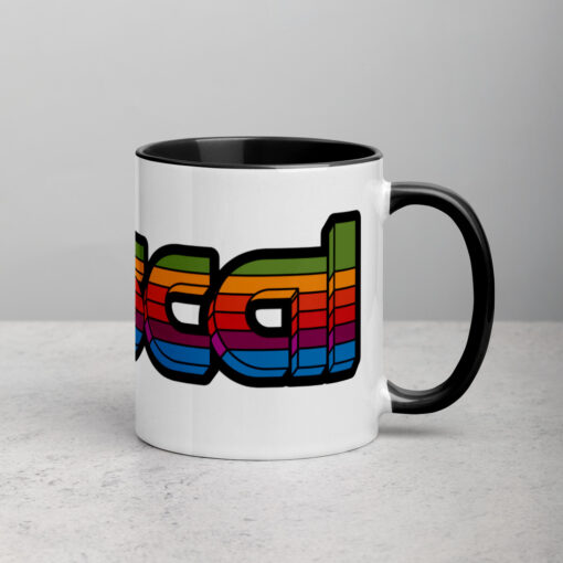 Pascal Rainbow Black Mug - Image 3