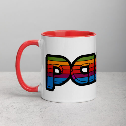 Pascal Rainbow Black Mug - Image 5