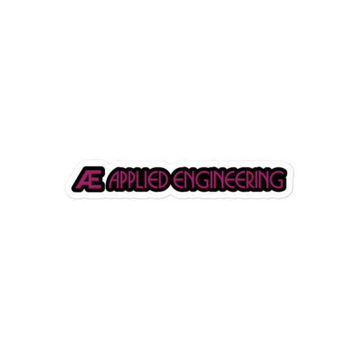 Black Applied Engineering stickers - Image 2