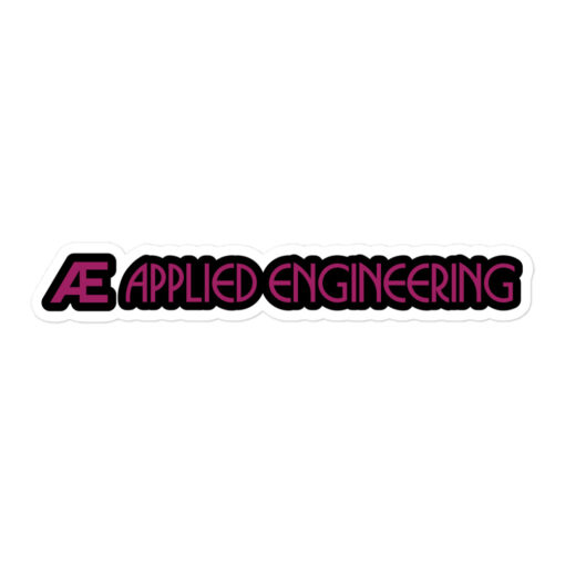 Black Applied Engineering stickers - Image 3