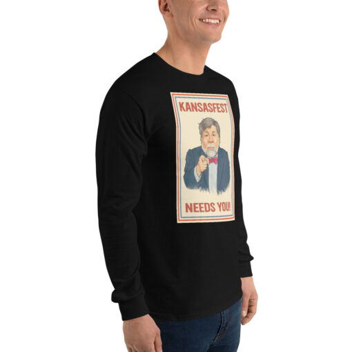 I Need You for KansasFest 2025 – The Virtual Apple II convention! Long Sleeve shirt - Image 6