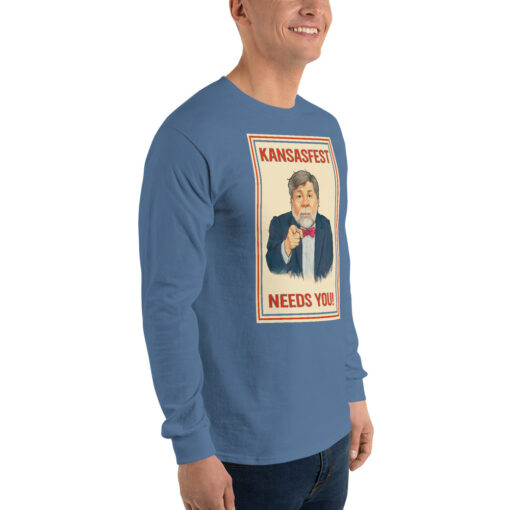 I Need You for KansasFest 2025 – The Virtual Apple II convention! Long Sleeve shirt - Image 12