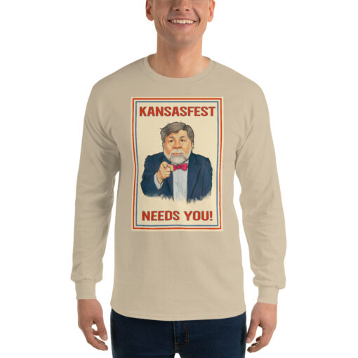 I Need You for KansasFest 2025 – The Virtual Apple II convention! Long Sleeve shirt - Image 19