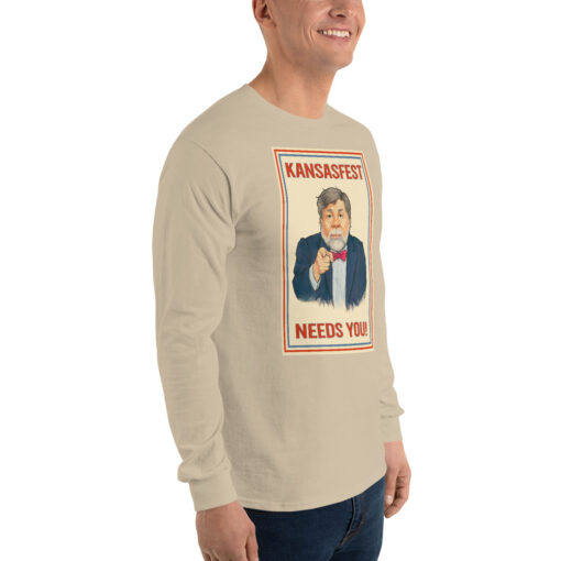I Need You for KansasFest 2025 – The Virtual Apple II convention! Long Sleeve shirt - Image 24