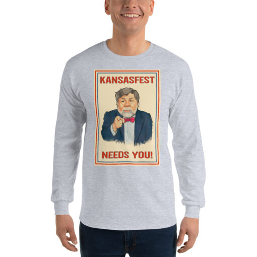 I Need You for KansasFest 2025 – The Virtual Apple II convention! Long Sleeve shirt - Image 13