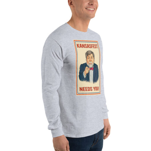 I Need You for KansasFest 2025 – The Virtual Apple II convention! Long Sleeve shirt - Image 18