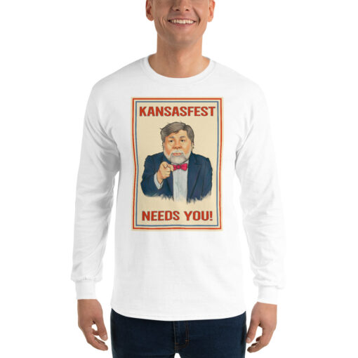 I Need You for KansasFest 2025 – The Virtual Apple II convention! Long Sleeve shirt - Image 25