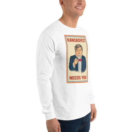 I Need You for KansasFest 2025 – The Virtual Apple II convention! Long Sleeve shirt - Image 30