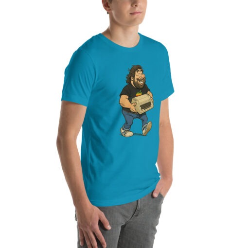 Woz Cartoon T-Shirt – Carrying the Iconic Apple II - Image 20