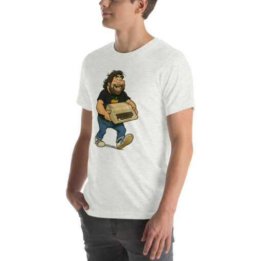 Woz Cartoon T-Shirt – Carrying the Iconic Apple II - Image 53