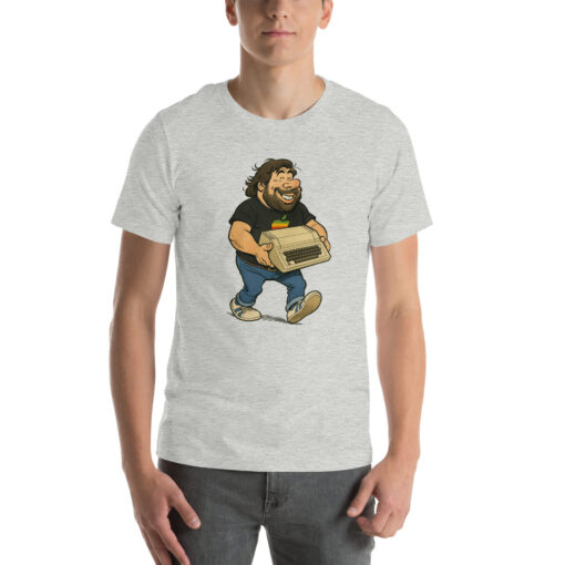 Woz Cartoon T-Shirt – Carrying the Iconic Apple II - Image 36