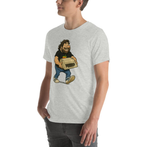 Woz Cartoon T-Shirt – Carrying the Iconic Apple II - Image 39
