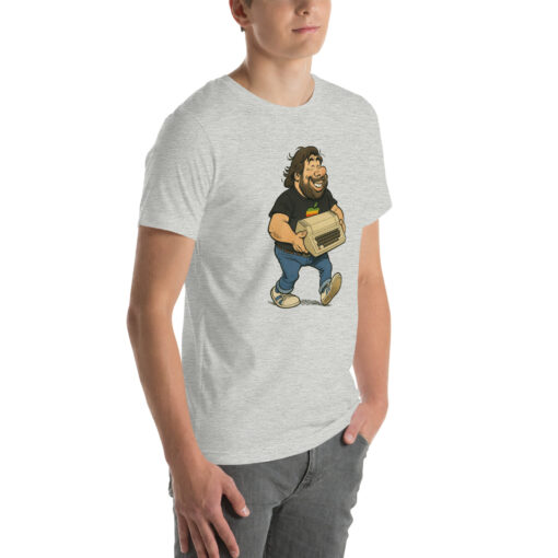 Woz Cartoon T-Shirt – Carrying the Iconic Apple II - Image 41