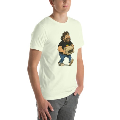 Woz Cartoon T-Shirt – Carrying the Iconic Apple II - Image 69