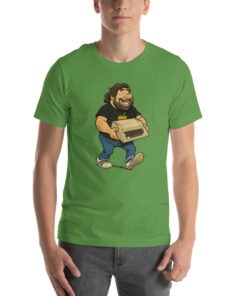 Woz Cartoon T-Shirt – Carrying the Iconic Apple II