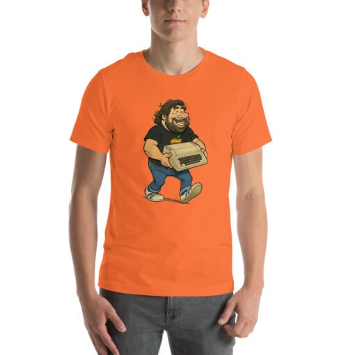 Woz Cartoon T-Shirt – Carrying the Iconic Apple II - Image 29