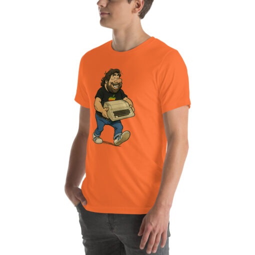 Woz Cartoon T-Shirt – Carrying the Iconic Apple II - Image 32