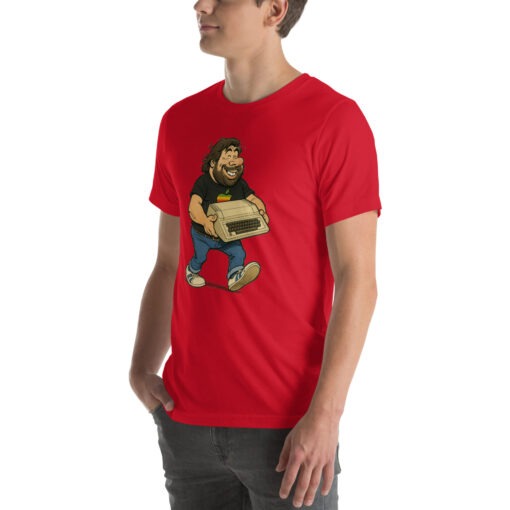 Woz Cartoon T-Shirt – Carrying the Iconic Apple II - Image 11