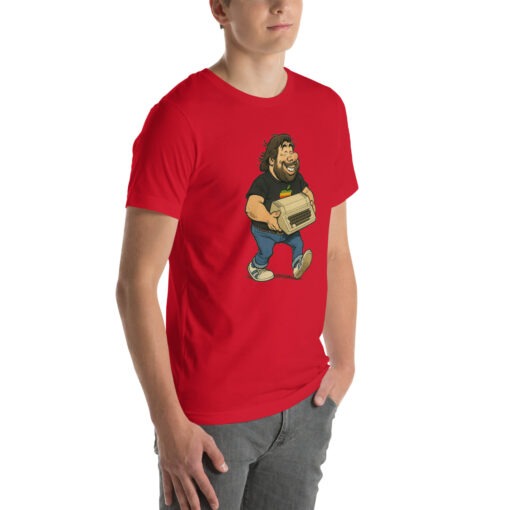 Woz Cartoon T-Shirt – Carrying the Iconic Apple II - Image 13