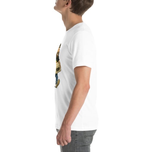 Woz Cartoon T-Shirt – Carrying the Iconic Apple II - Image 73