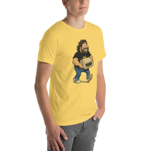 Woz Cartoon T-Shirt – Carrying the Iconic Apple II - Image 48