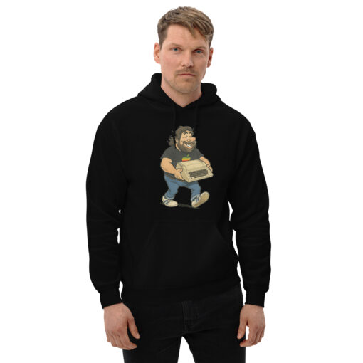 Steve Wozniak Cartoon Hoodie – Apple II Tribute – Original Geekware by 8bittees - Image 2