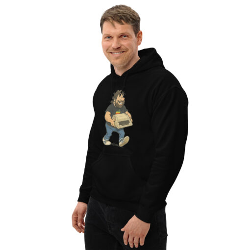 Steve Wozniak Cartoon Hoodie – Apple II Tribute – Original Geekware by 8bittees - Image 4