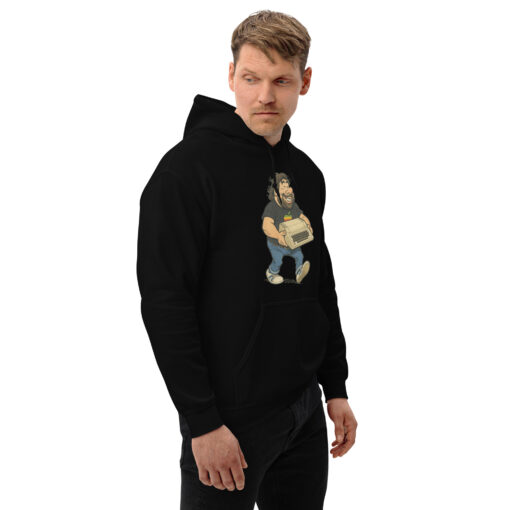 Steve Wozniak Cartoon Hoodie – Apple II Tribute – Original Geekware by 8bittees - Image 5