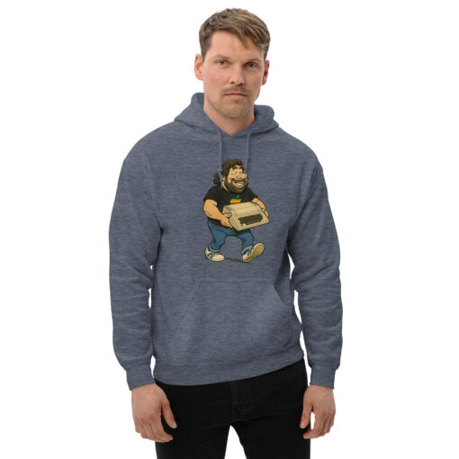 Steve Wozniak Cartoon Hoodie – Apple II Tribute – Original Geekware by 8bittees - Image 18