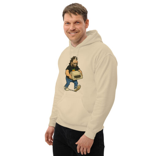 Steve Wozniak Cartoon Hoodie – Apple II Tribute – Original Geekware by 8bittees - Image 43