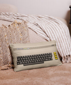 Alternative view of Commodore 64 Retro Computer Pillow – Vintage Geek Throw Cushion